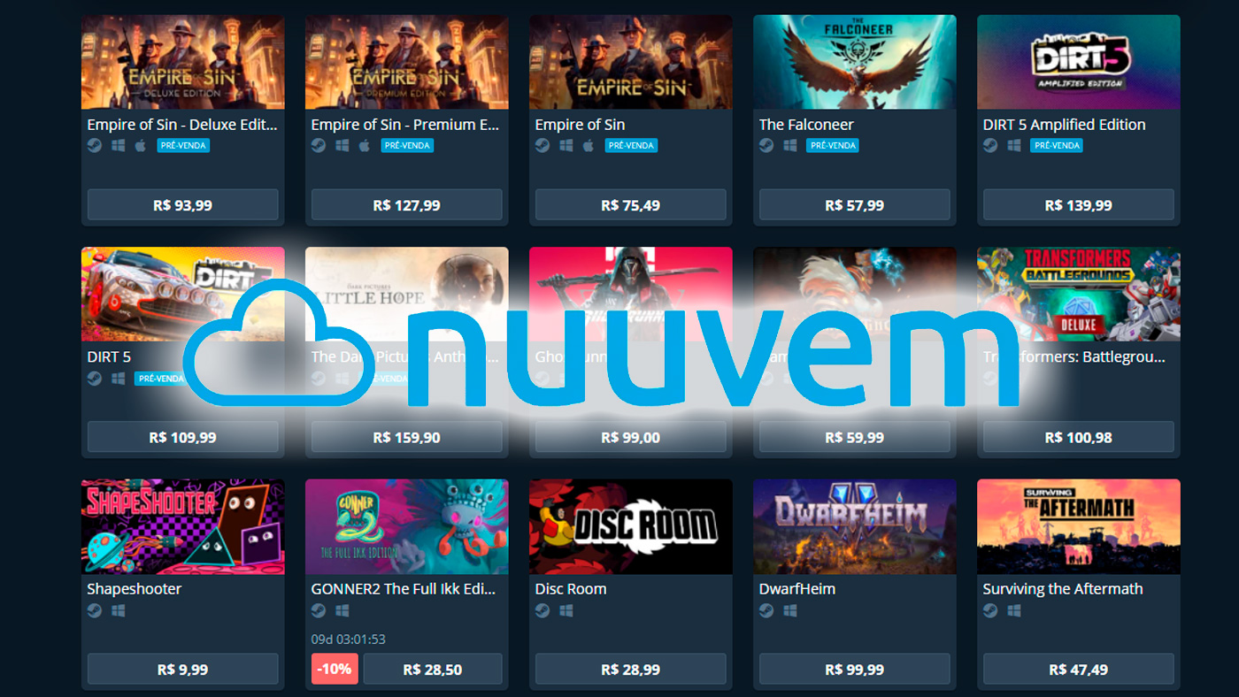 Promoção Semana do Estagiário na Nuuvem: jogos de PC com até 95% de desconto