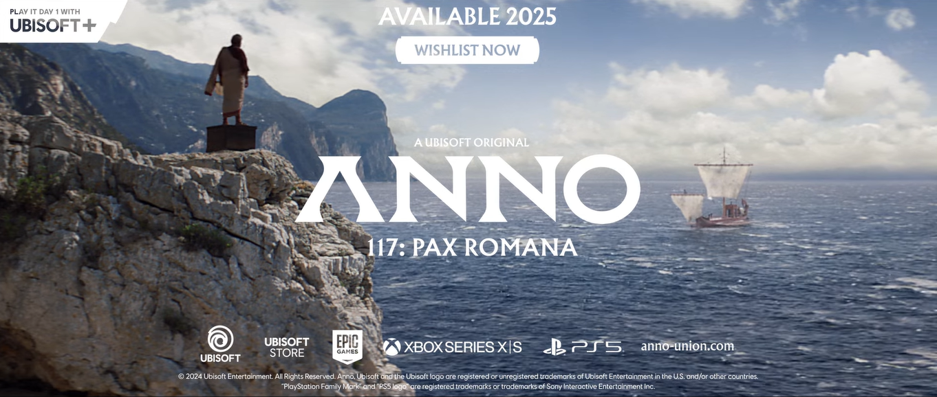Anno 117: Pax Romana é anunciado oficialmente para Xbox Series, PS5 e PC