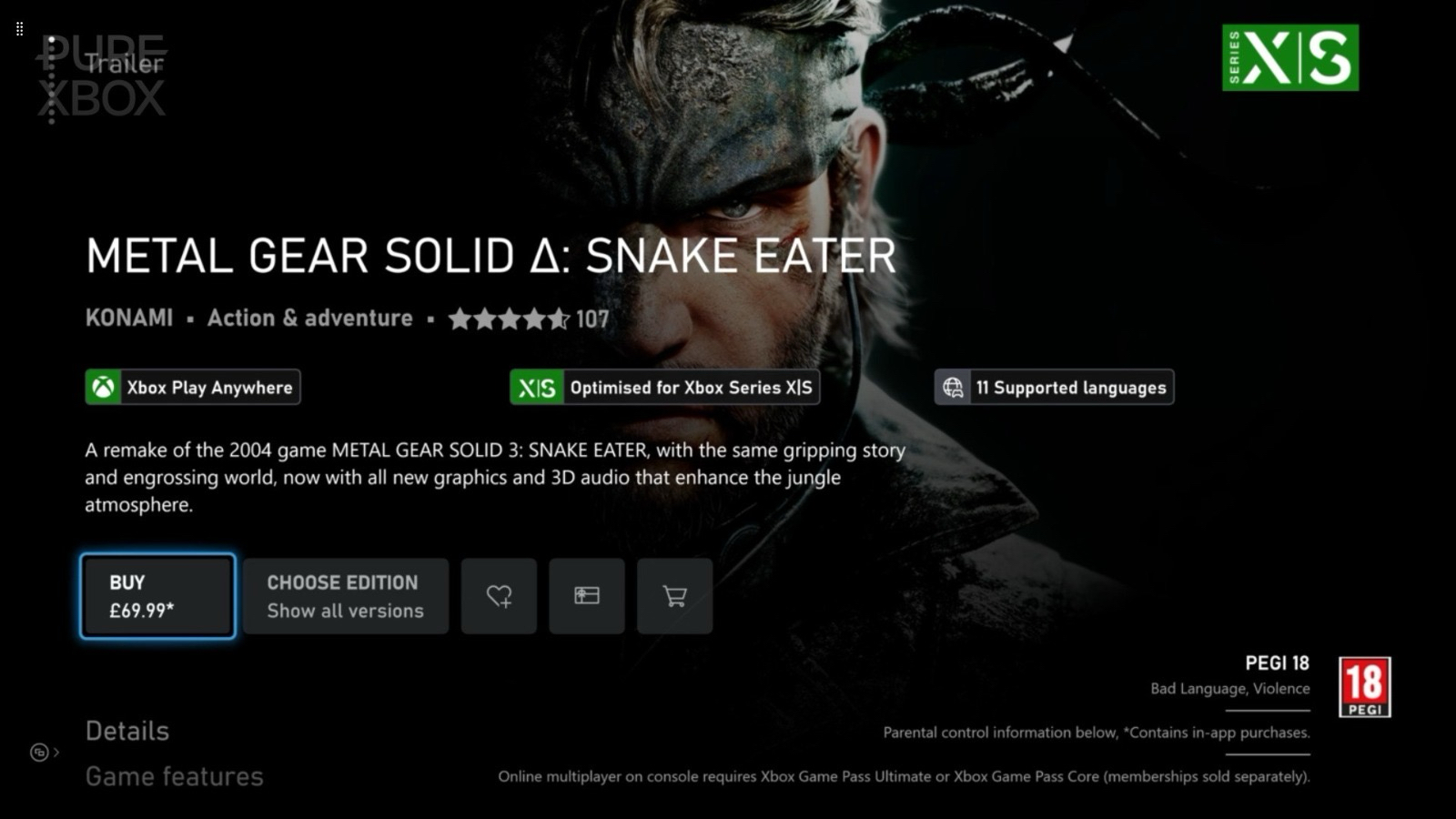 Xbox Play Anywhere cresce em silêncio com Metal Gear Solid Delta e Mortal Kombat 1
